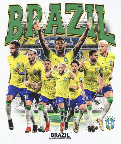 BRAZIL By Game Changers 2024 T-Shirt White