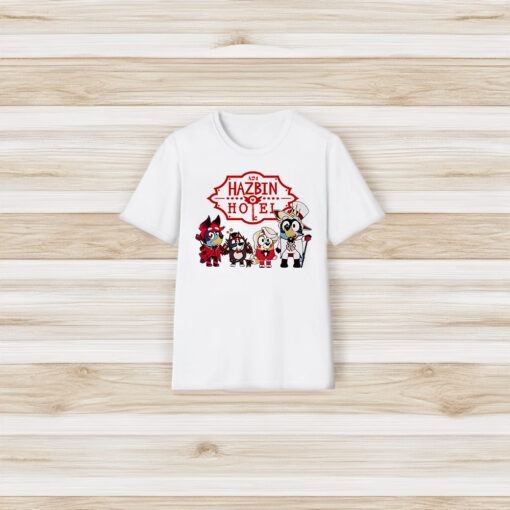 Bluey X Hazbin Hotel Shirts