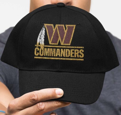 Dan Quinn Commanders Feather Dad Hat s