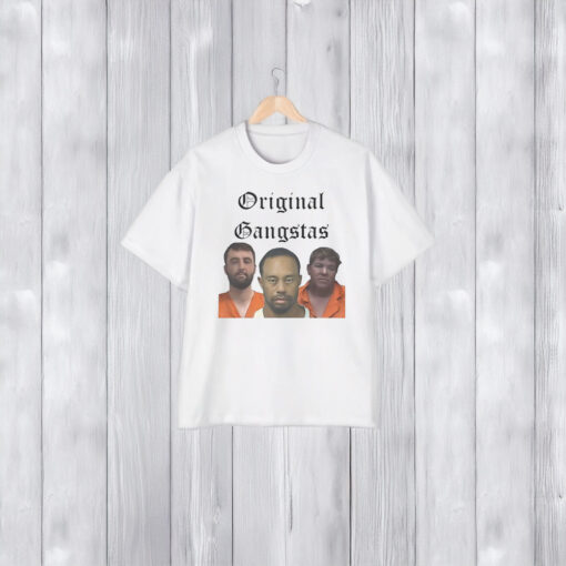 Golf Legends Mugshot T-Shirt Scheffler, Woods & Daly Shirt