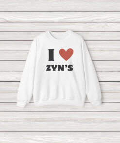 I Love Heart Zyns Shirt