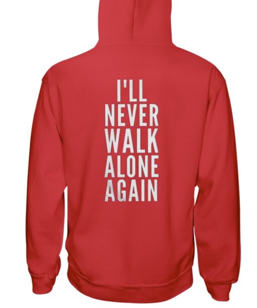 Klopp I’ll Never Walk Alone Again Red Hoodies Back