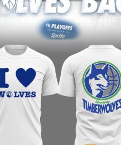 Timberwolves I Love Wolves T-Shirt Full