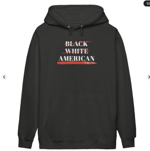 Black White American Hoodie Shirt