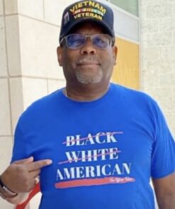 Black White American T-Shirt Us