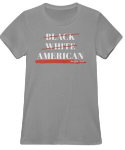 Black White American Women's T-Shirt