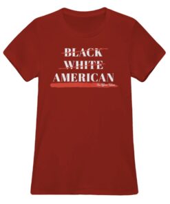 Black White American Women's T-Shirt Us