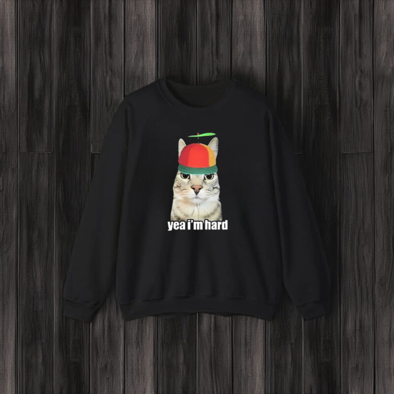 Cat Yea Im Hard T-Shirt3