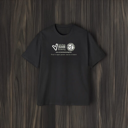 Codi Arian Canolfan Ganser Velindre Cancer Centre Fundraising T-Shirt2