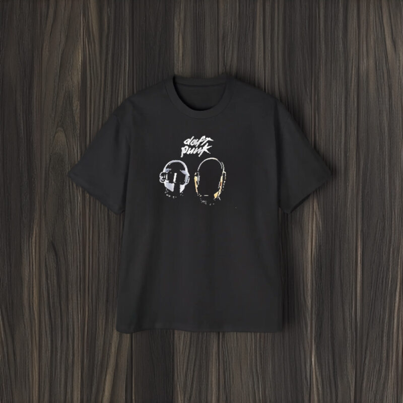 Daft Punk Black Face T-Shirt2