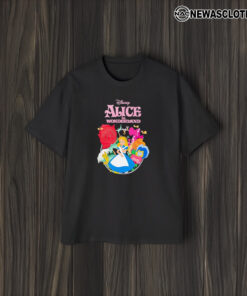 Disney Alice In Wonderland Princess And Flowers T-Shirt2