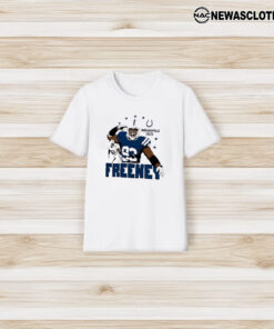 Dwight Freeney Indianapolis Colts Homage Caricature Retired Player T-Shirt3