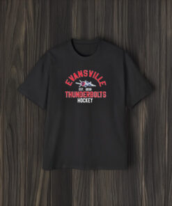 Evansville East 20216 Thunderbolts Hockey T-Shirt1