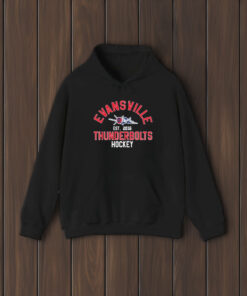 Evansville East 20216 Thunderbolts Hockey T-Shirt2