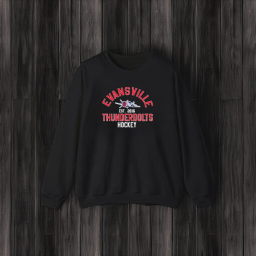 Evansville East 20216 Thunderbolts Hockey T-Shirt3