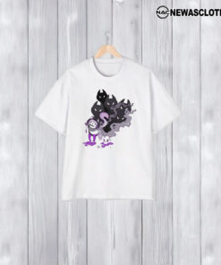 Evocaitart Asexual Pride Cat T-Shirt1