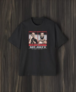 Fanmio A Full Violence Presents Nate Diaz Masvidal Sat July 6 T-Shirt2