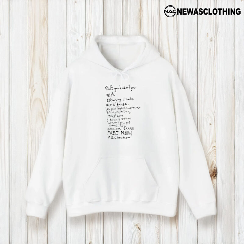 Gracieabrams The Secret Of Us Tracklist T-Shirt1