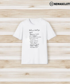 Gracieabrams The Secret Of Us Tracklist T-Shirt3