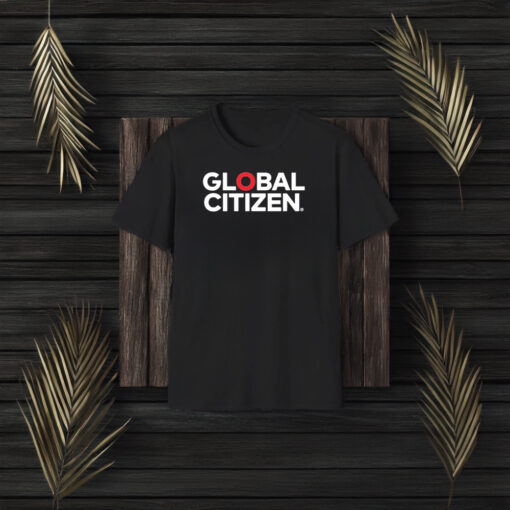 Hugh Jackman Wearing Global Citizen Logo T-Shirt