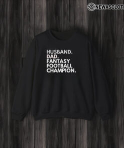 Husband Dad Fantasy Football Champion T-Shirt