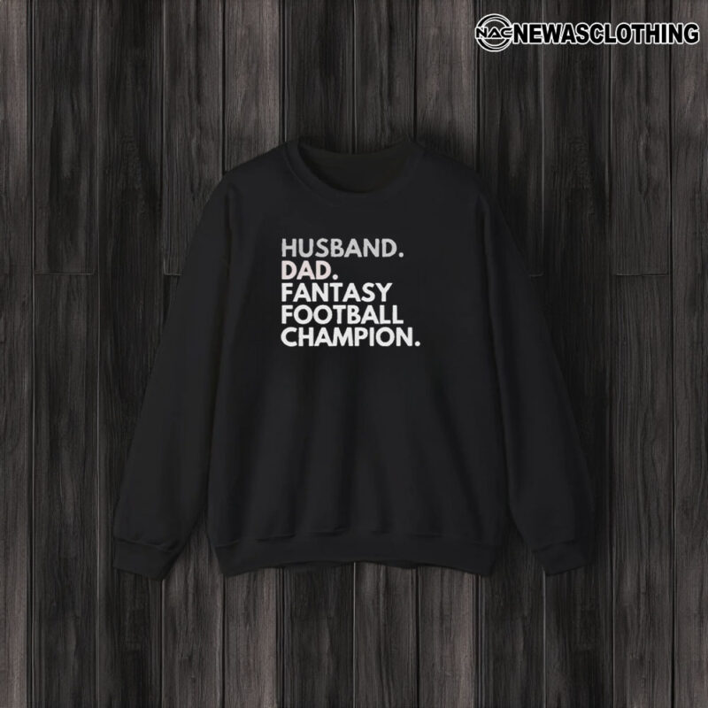 Husband Dad Fantasy Football Champion T-Shirt