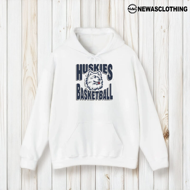 Huskies Basketball Vintage Logo Mascot T-Shirt1