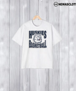 Huskies Basketball Vintage Logo Mascot T-Shirt2