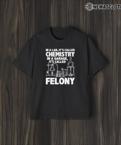 In A Lab It’s Called Chemistry In A Garage It’s Called Felony 2024 T-Shirt1