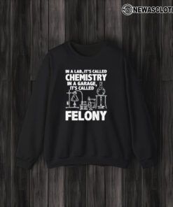 In A Lab It’s Called Chemistry In A Garage It’s Called Felony 2024 T-Shirt3