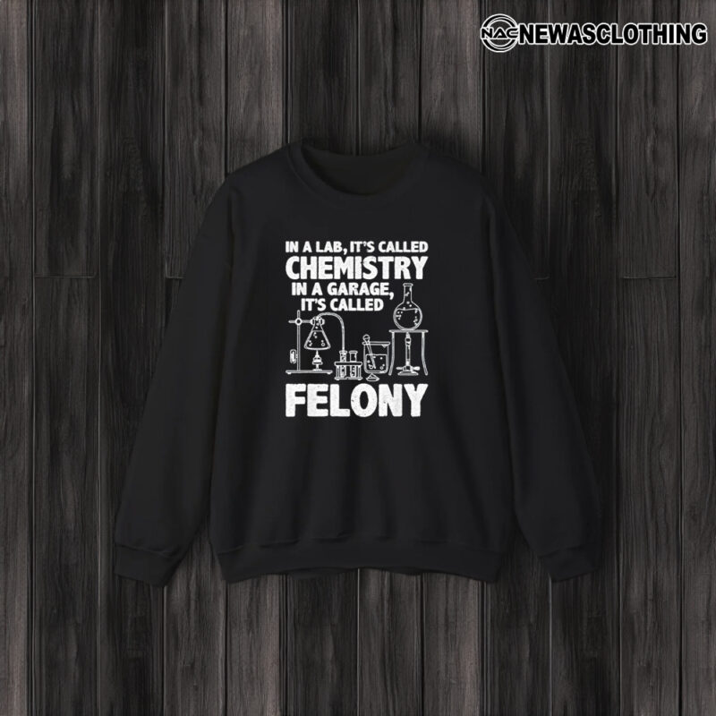 In A Lab It’s Called Chemistry In A Garage It’s Called Felony 2024 T-Shirt3