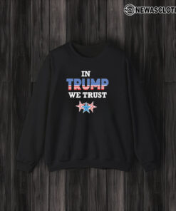 In Trump We Trust Triblend America Flag And Star T-Shirt