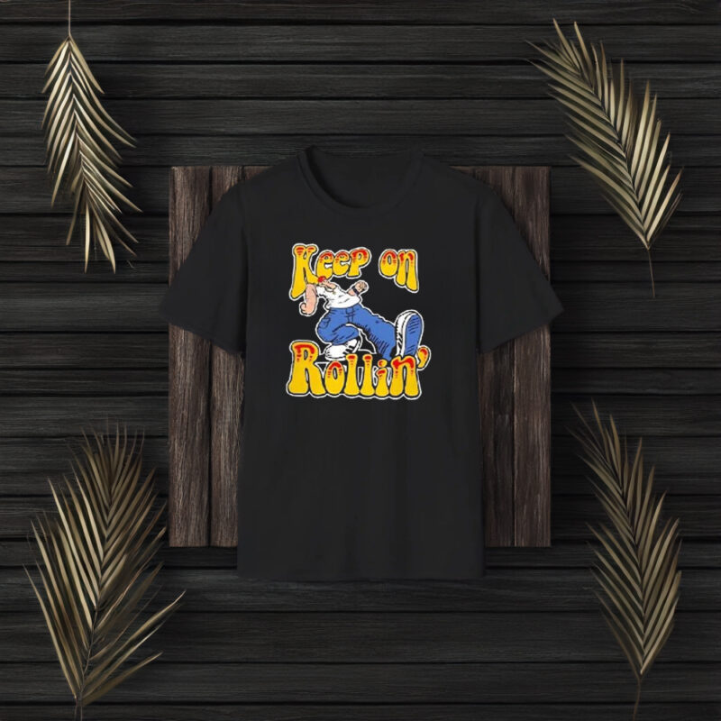 Keep On Rollin Limp Bizkit In The Style Of R Crumb’s Keep On Truckin T-Shirt