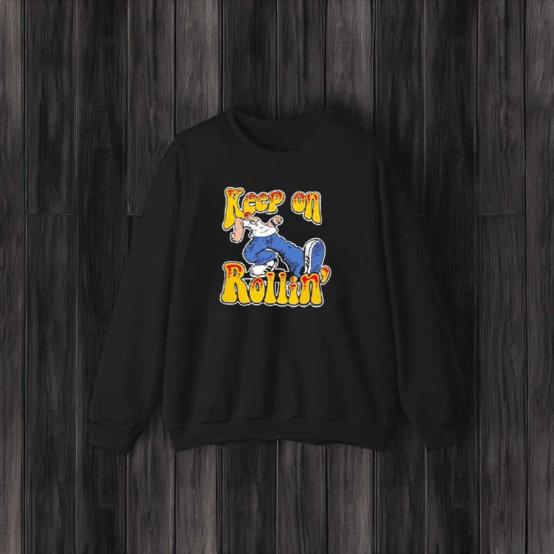 Keep On Rollin Limp Bizkit In The Style Of R Crumb’s Keep On Truckin T-Shirt3