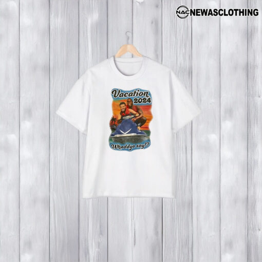 Magic Johnson And Jimmy Kimmel Vacation 2024 Whaddya Say T-Shirt1