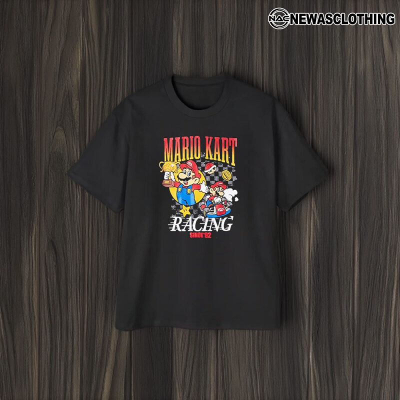 Mario Kart Racing Mineral Wash Since 92 T-Shirt1