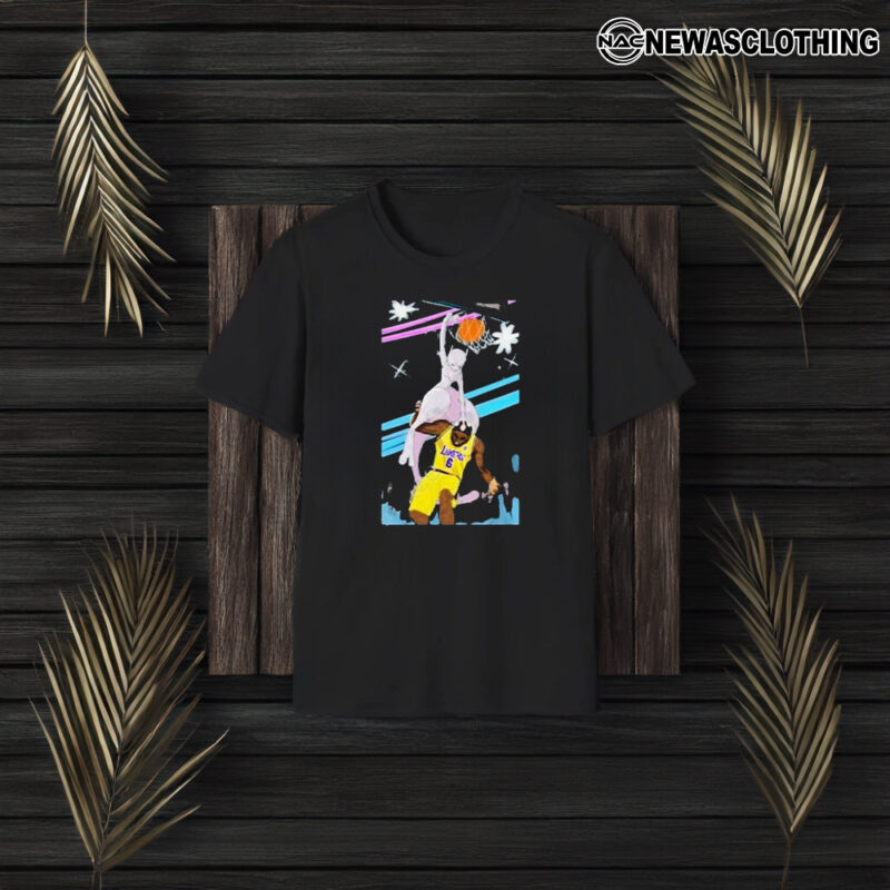 Mewtwo Dunking On Lebron James Hot T-Shirt3