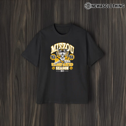 Mizzou Basketball 1993-94 Undefeated Season T-Shirt1