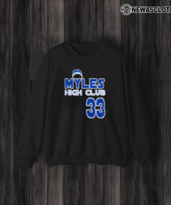 Myles High Club 33 Basketball T-Shirt3