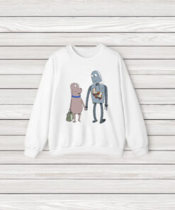 Neon Cinema Robot Dreams Dog Robot T-Shirt