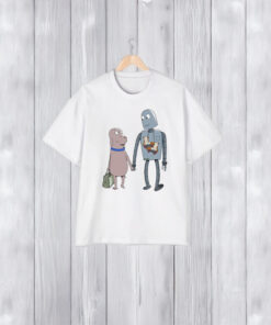 Neon Cinema Robot Dreams Dog Robot T-Shirt2