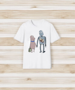 Neon Cinema Robot Dreams Dog Robot T-Shirt3