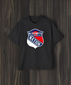 New York Rangers Blue Shirts Nation Rangers Nhl Primary Logo 2024 T-Shirt2