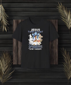 New York Yankees Jesus Is My Savior Yankees Is My Therapy T-Shirt