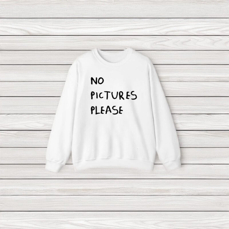 No Pictures Please T-Shirt3