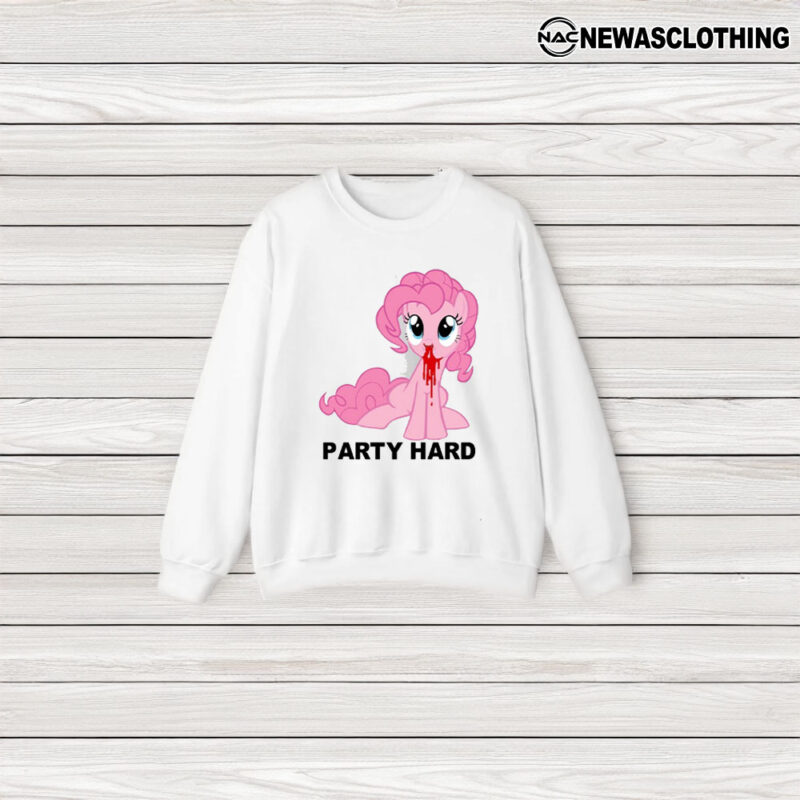 Party Hard Pony T-Shirt3