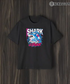 Pensacola Blue Wahoos Shark In The Park Blue Wahoos T-Shirt2