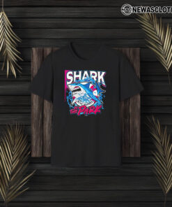 Pensacola Blue Wahoos Shark In The Park Blue Wahoos T-Shirt3