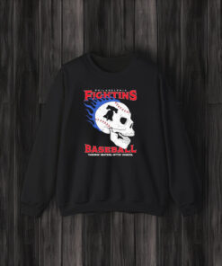 Philadelphia Fightins Baseball Throwin Heaters Hittin Homers Skull T-Shirt