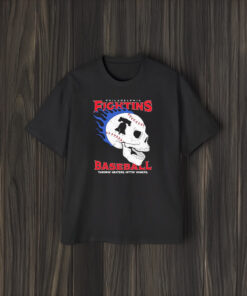 Philadelphia Fightins Baseball Throwin Heaters Hittin Homers Skull T-Shirt2